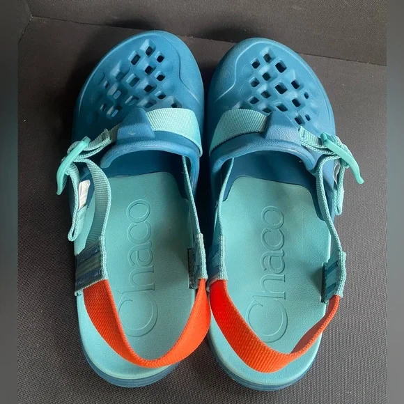 Chaco Chillos Clog Ocean Blue Waterproof Shoe Outdoor Sandal W7 - Picture 2 of 8